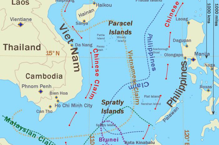 Map of South China Sea