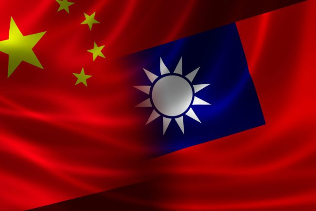 China Taiwan Flags