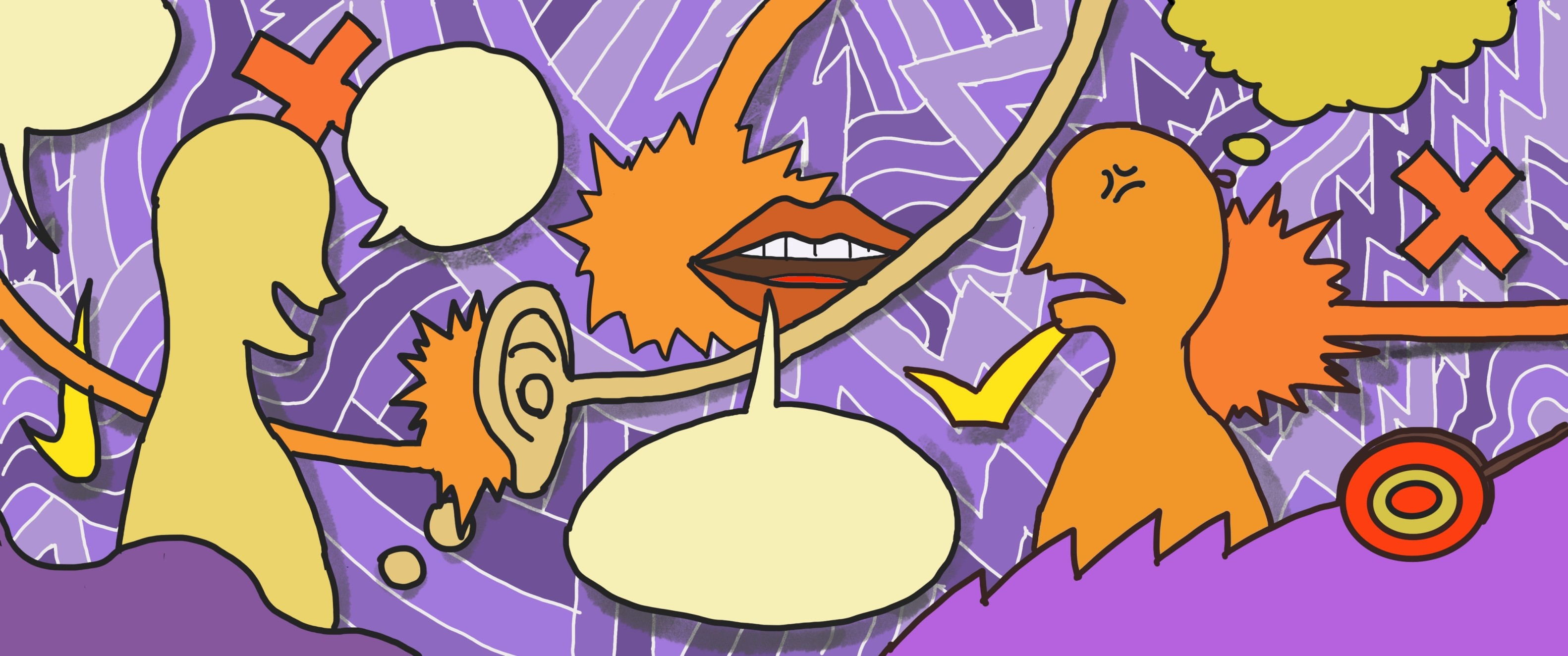 a-cartoon-of-a-persons-mouth-and-a-key-descripti A cartoon of a person's mouth and a key Description automatically generated