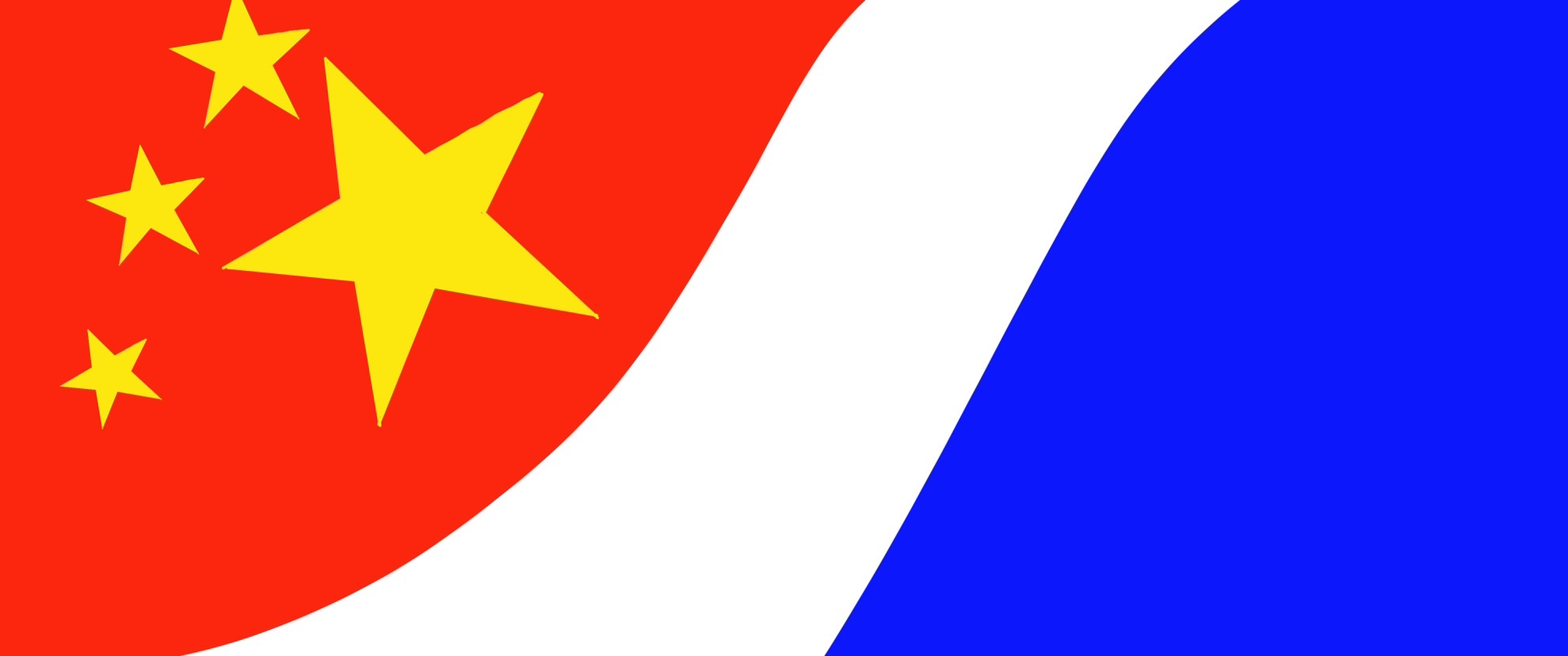 A red white and blue flag Description automatically generated